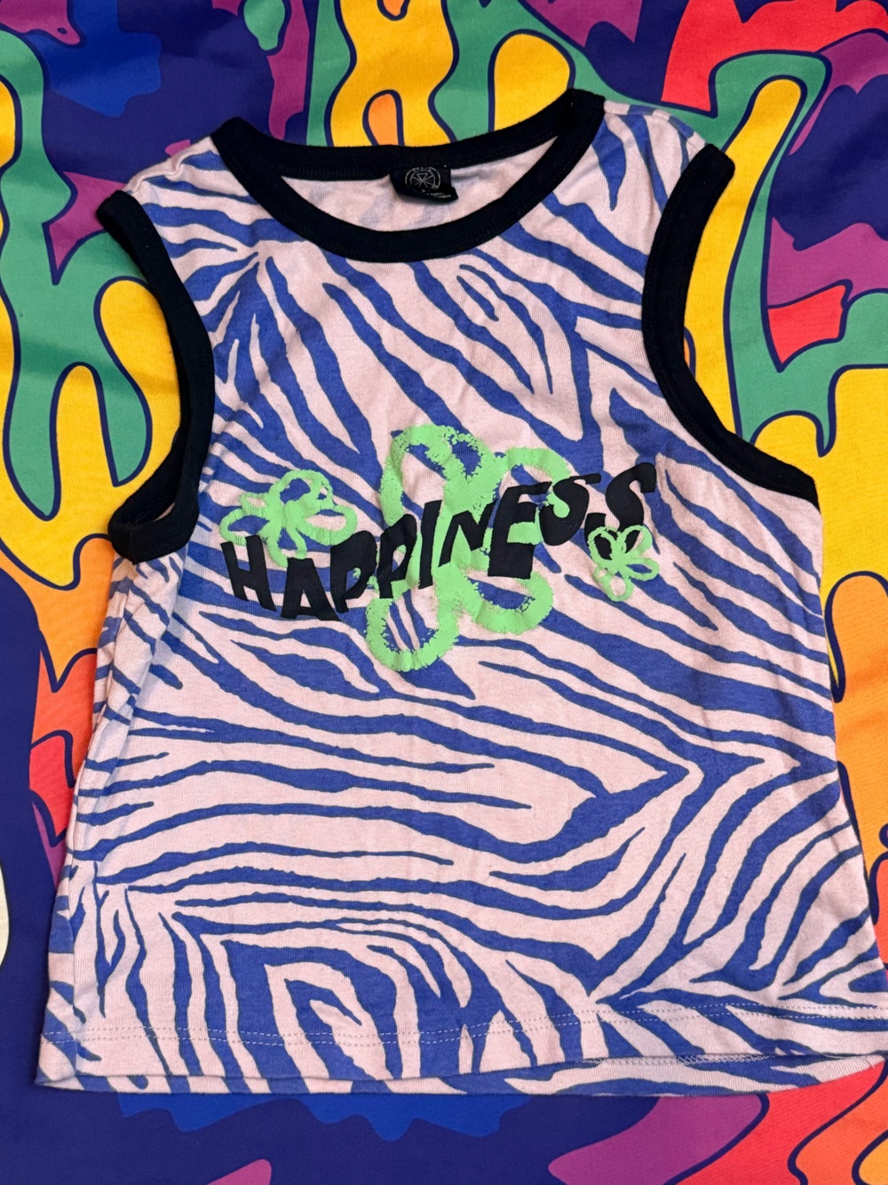 Happiness Zebra Tank